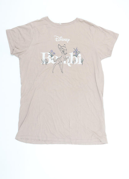 Primark Disney Bambi Beige Women's M T-Shirt Nightshirt