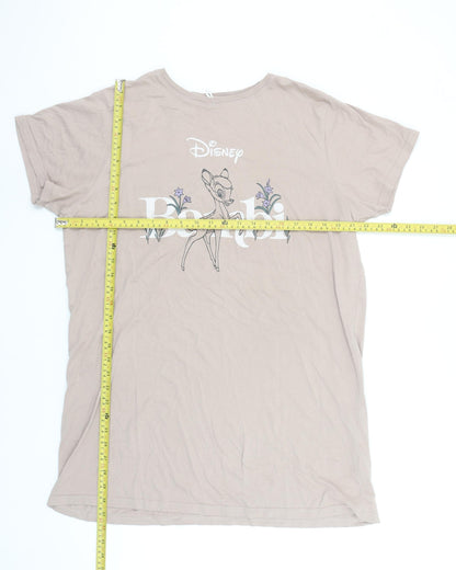 Primark Disney Bambi Beige Women's M T-Shirt Nightshirt