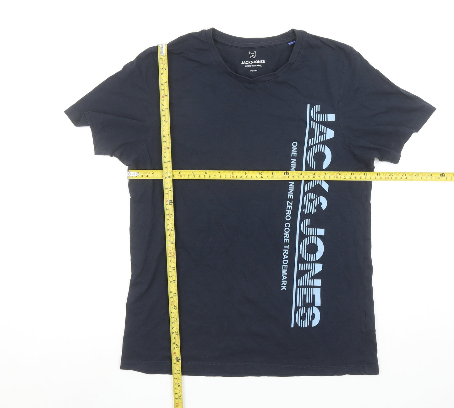 Boys UK Size 16 Years JACK & JONES Blue Basic T-Shirt