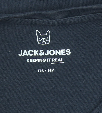 Boys UK Size 16 Years JACK & JONES Blue Basic T-Shirt