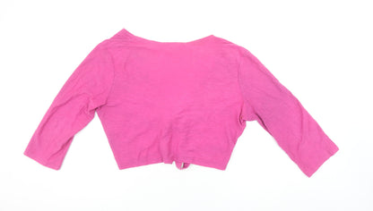 Womens UK Size L Adini Pink Wrap Blouse