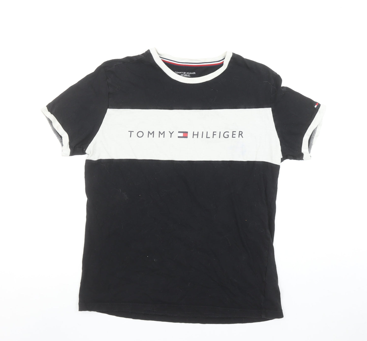 Mens UK Size M Tommy Hilfiger Black  T-Shirt