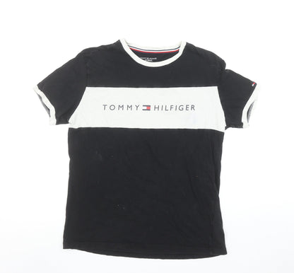 Mens UK Size M Tommy Hilfiger Black  T-Shirt