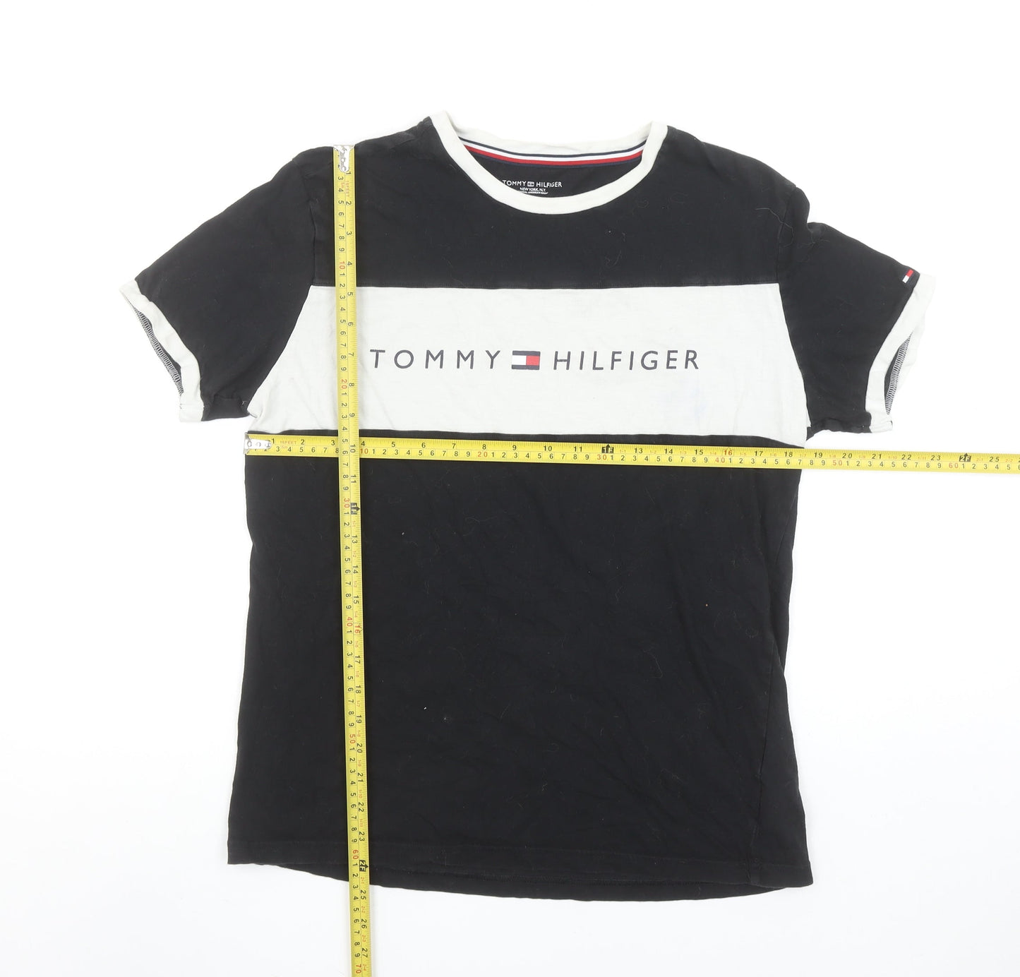 Mens UK Size M Tommy Hilfiger Black  T-Shirt