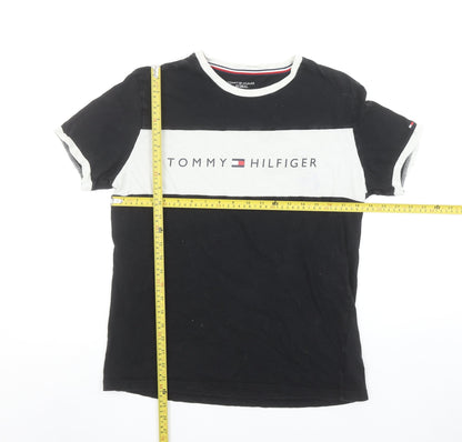 Mens UK Size M Tommy Hilfiger Black  T-Shirt