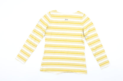 Womens UK Size 8 Joules Yellow Basic T-Shirt