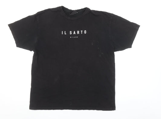 Mens UK Size M Il Sarto Black  T-Shirt
