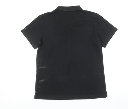Womens UK Size M Catmandoo Black Basic Polo