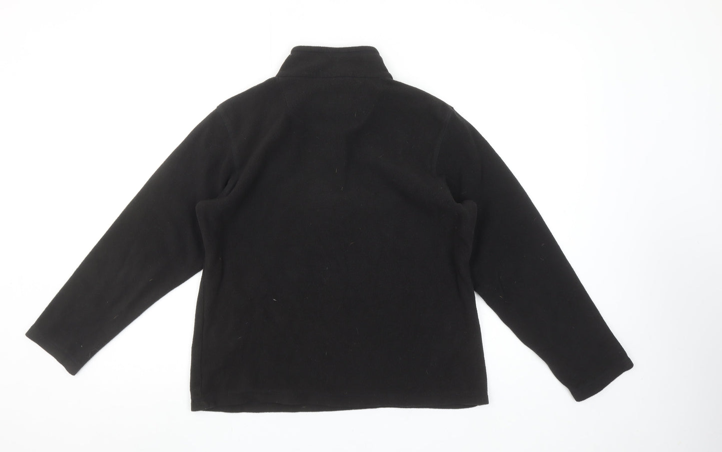 Regatta Women Black Fleece Half Zip Pullover Sweatshirt UK 8