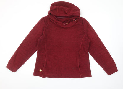 Womens UK Size 12 Regatta Red Pullover Hoodie