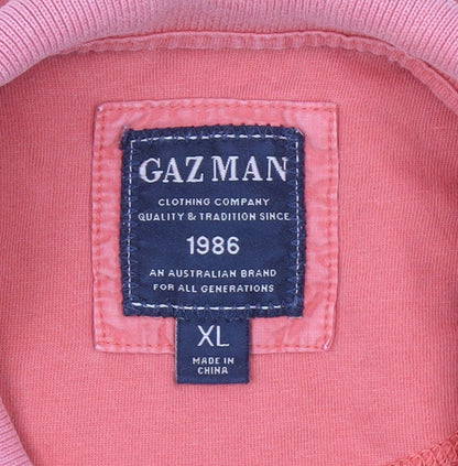 Mens UK Size XL GAZ MAN 100% Cotton Polo Shirt