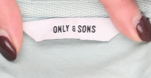 Only & Sons Men’s Light Green Organic Cotton Short Sleeve T-Shirt M