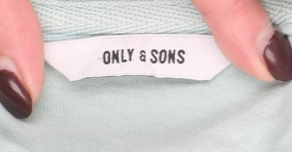 Only & Sons Men’s Light Green Organic Cotton Short Sleeve T-Shirt M