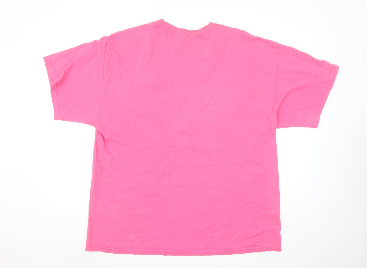Womens UK Size XL M&O KNITS Pink Basic T-Shirt