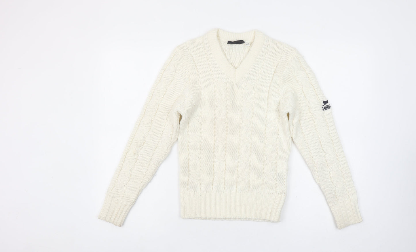 Girls UK Size 11-12 Years Slazenger Ivory Pullover Jumper
