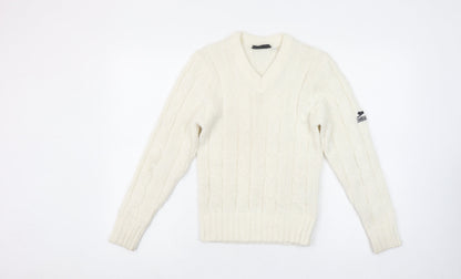 Girls UK Size 11-12 Years Slazenger Ivory Pullover Jumper