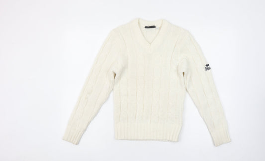 Girls UK Size 11-12 Years Slazenger Ivory Pullover Jumper
