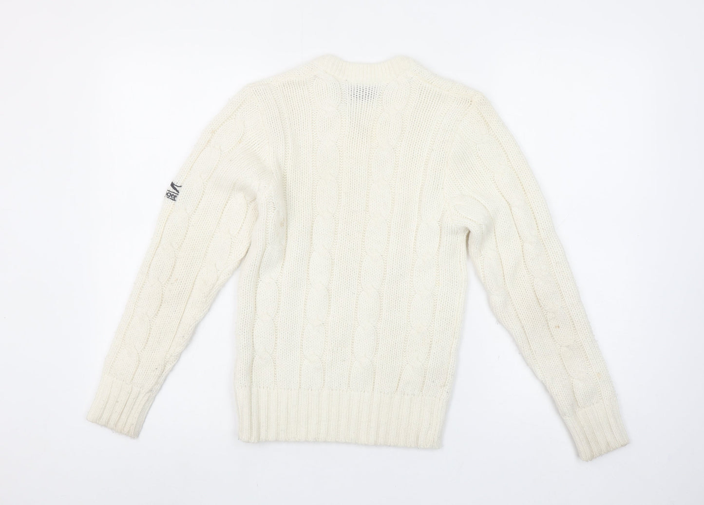 Girls UK Size 11-12 Years Slazenger Ivory Pullover Jumper