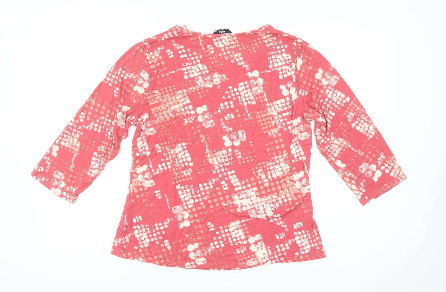 Womens UK Size 14 M&Co Pink Basic T-Shirt