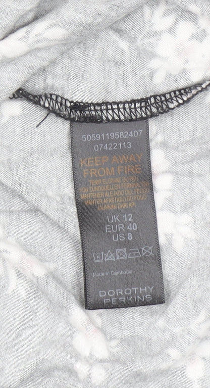 Dorothy Perkins Women’s Black Floral Maxi Dress Size 12