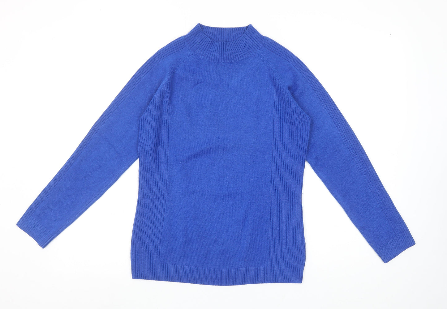 Womens UK Size S BASSINI Blue Pullover Jumper
