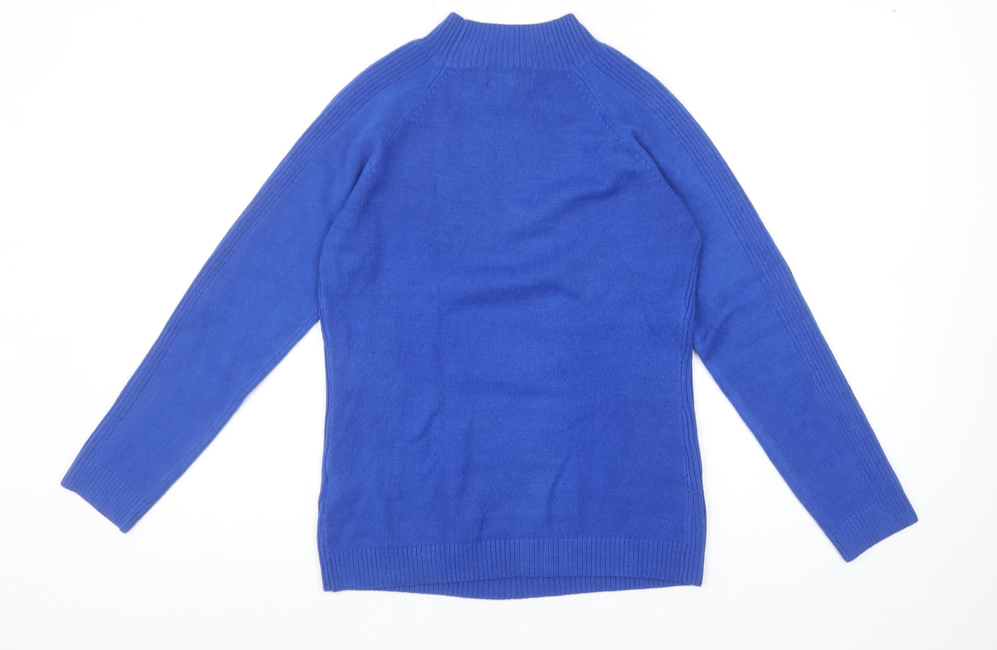 Womens UK Size S BASSINI Blue Pullover Jumper