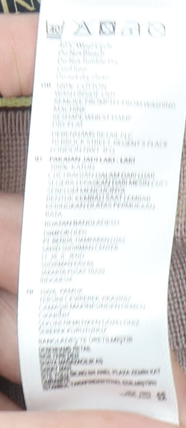 Hammond & Co. Men's Beige Cotton Textured Polo Shirt XL