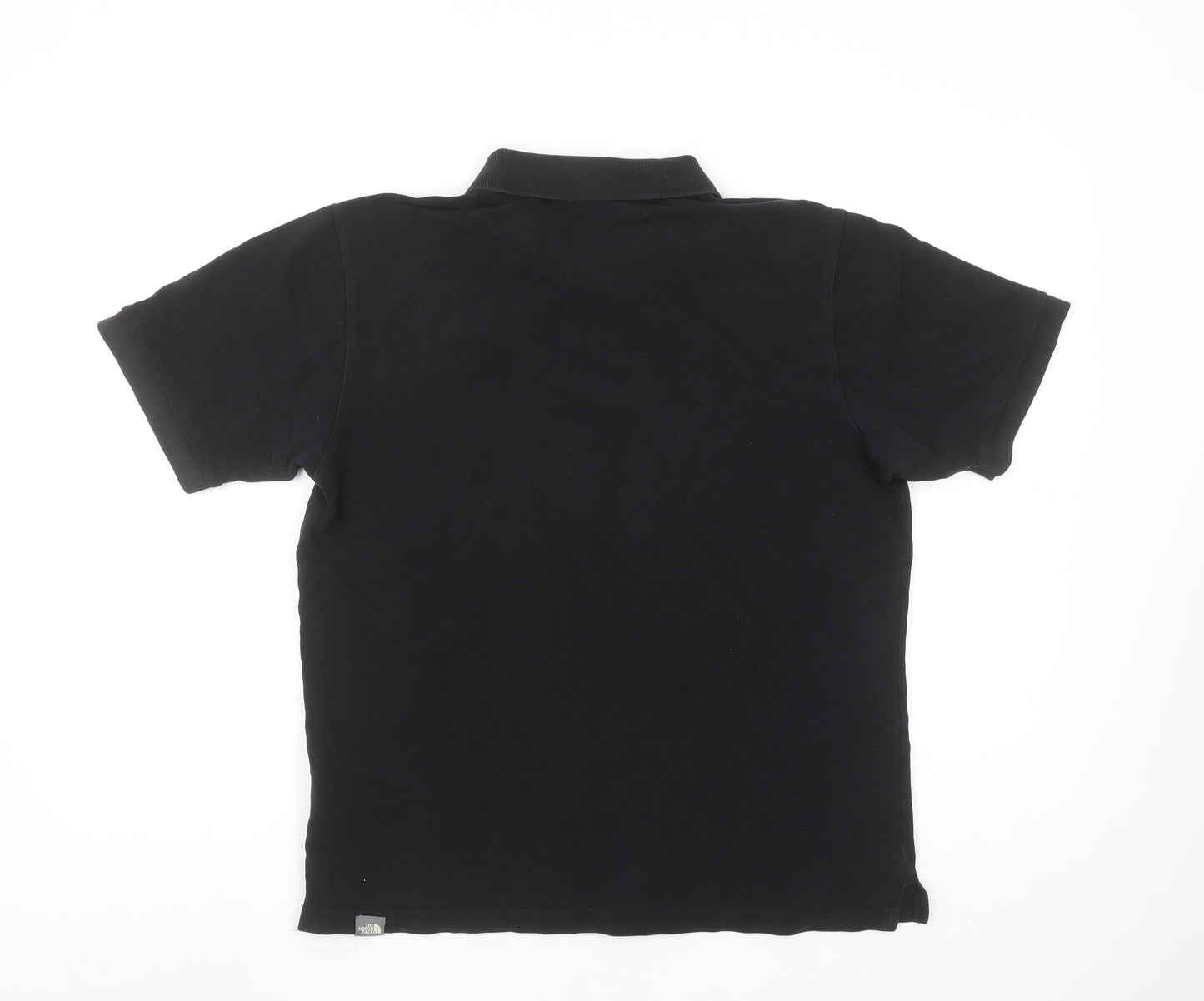 The North Face Men's Black Cotton Polo Shirt Size M Regular Fit