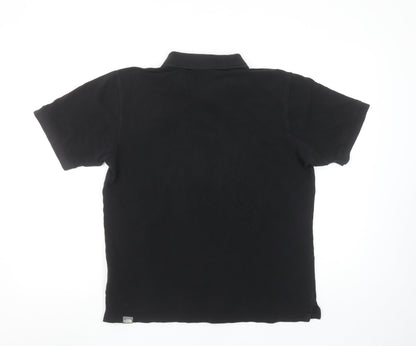The North Face Men's Black Cotton Polo Shirt Size M Regular Fit