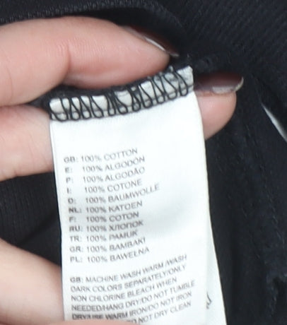 The North Face Men's Black Cotton Polo Shirt Size M Regular Fit