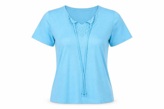 Womens UK Size L Jumper Blue Basic T-Shirt