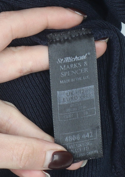 Womens UK Size 12 Marks and Spencer Blue Pullover Jumper