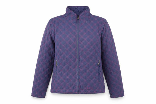 Womens UK Size L Joules Blue Quilted Coat