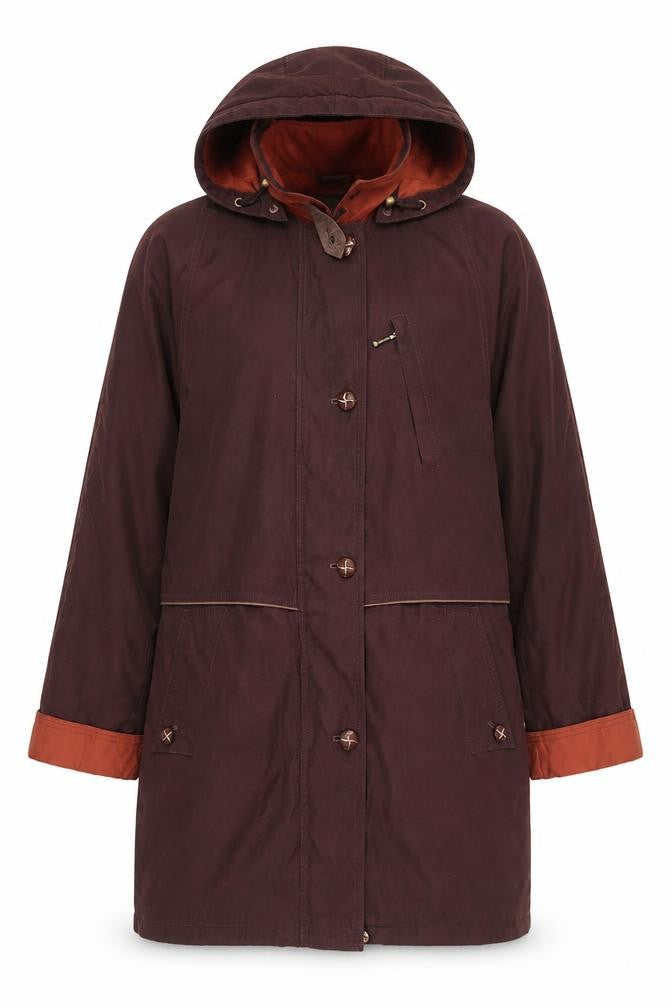 Marks & Spencer Women’s Brown Hooded Parka Coat Size 10