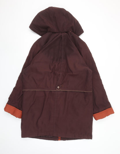 Womens UK Size 10 Marks and Spencer Brown Parka Coat