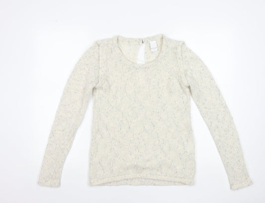 Womens UK Size S VILA Ivory Pullover Jumper