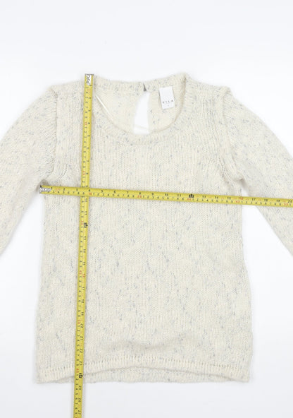 Womens UK Size S VILA Ivory Pullover Jumper