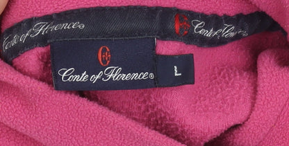 Womens UK Size L Conte of Florence Pink Pullover Sweatshirt