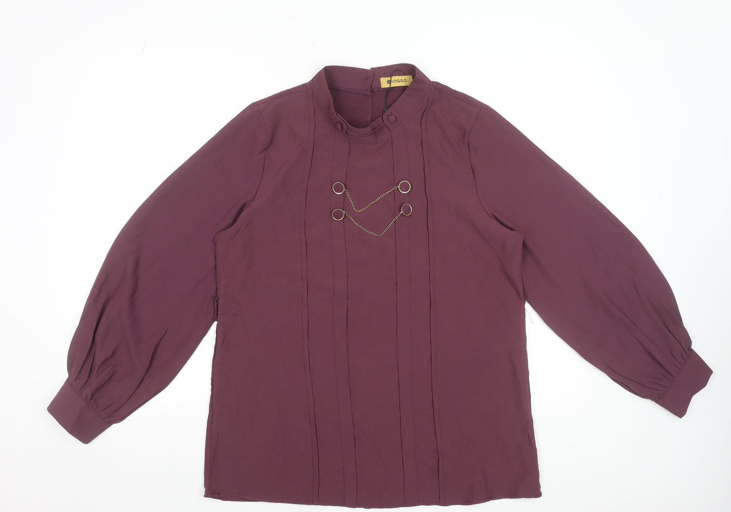 Womens UK Size M Voggo Purple Tunic Blouse