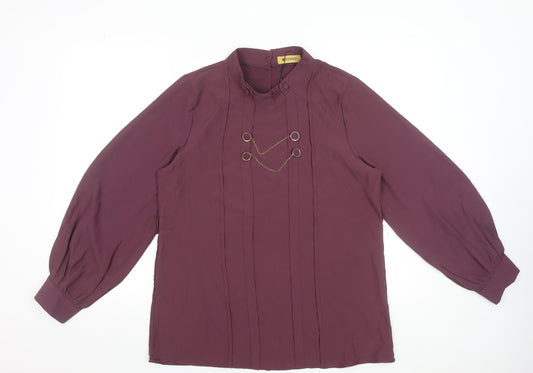 Womens UK Size M Voggo Purple Tunic Blouse