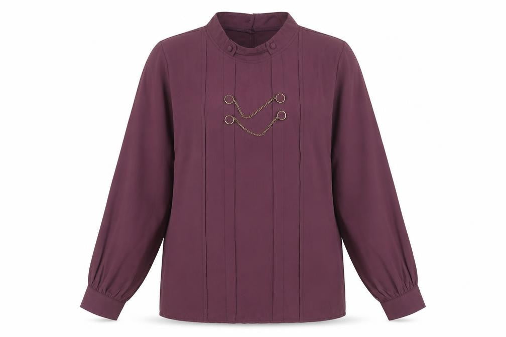 Womens UK Size M Voggo Purple Tunic Blouse