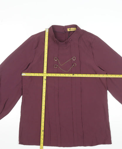 Womens UK Size M Voggo Purple Tunic Blouse