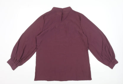 Womens UK Size M Voggo Purple Tunic Blouse