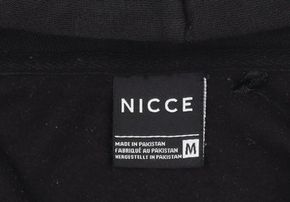Mens UK Size M NICCE Black Full Zip Hoodie