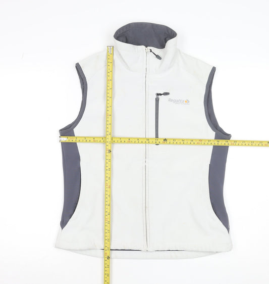 Womens UK Size 14 Regatta White Soft Shell