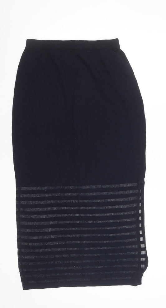 Betty Barclay Womens Black L Midi Straight Knit Skirt