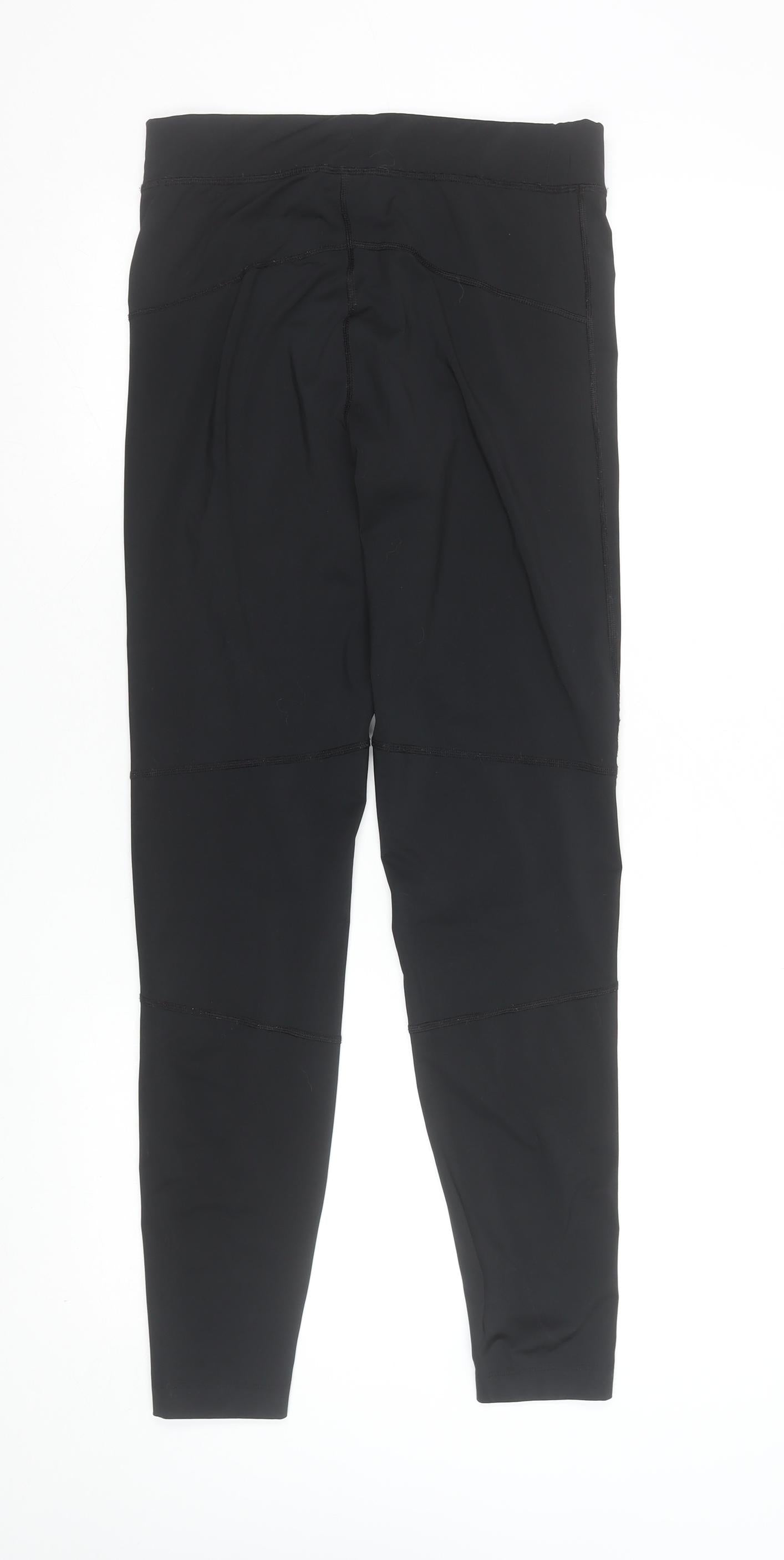 Womens UK Size S Tommy Sport Slim Fit Leggings Black Leggings