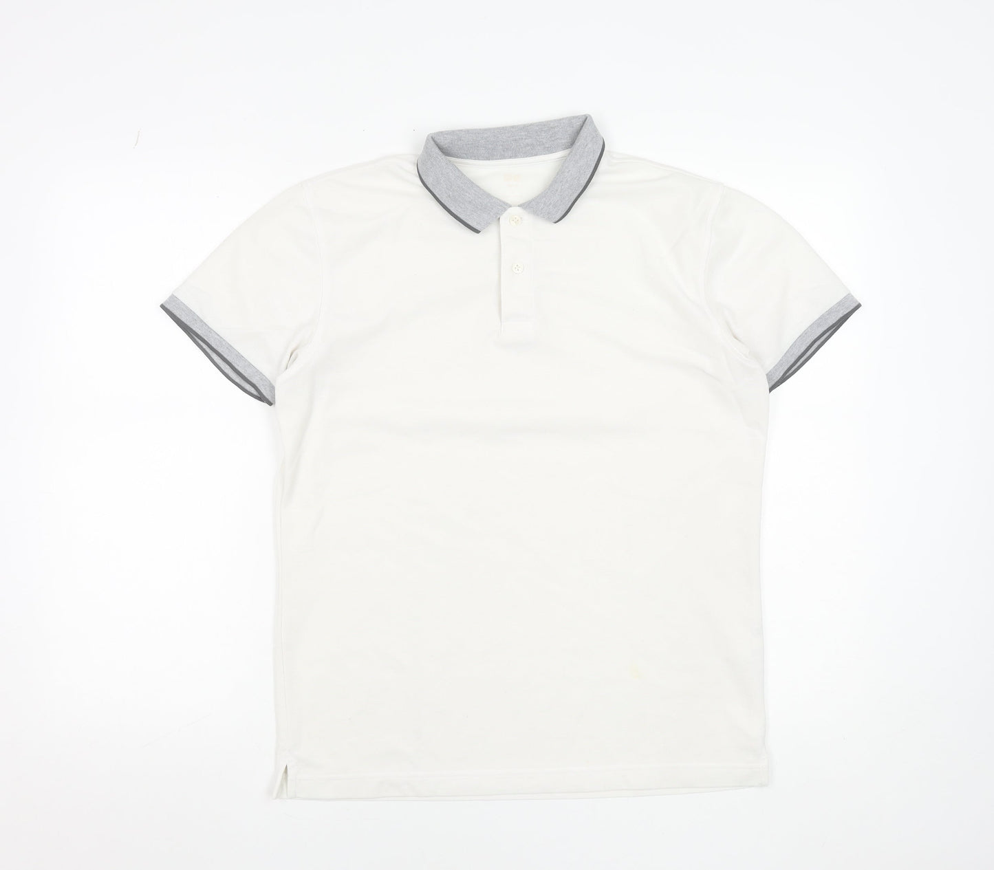 Mens UK Size L Uniqlo 100% Polyester Polo Shirt