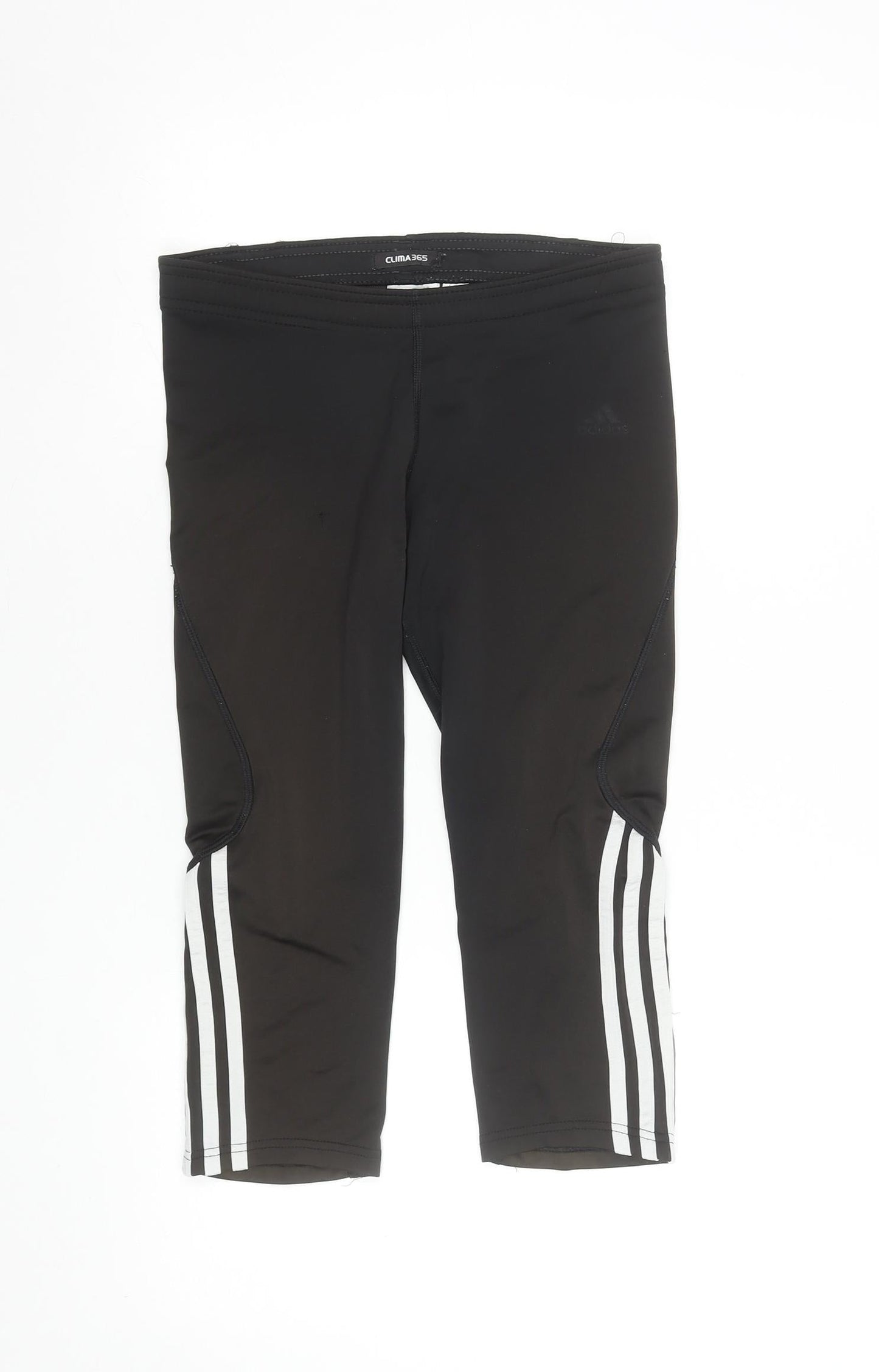Womens UK Size 12 adidas Athletic Fit Capri Black Leggings