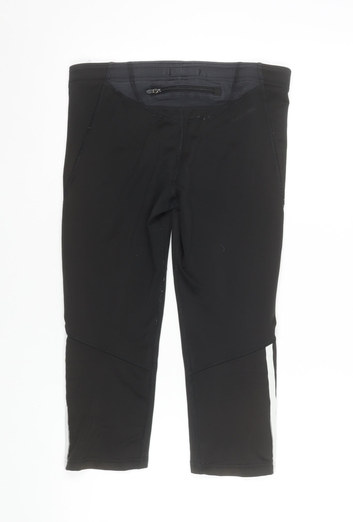 Womens UK Size 12 adidas Athletic Fit Capri Black Leggings